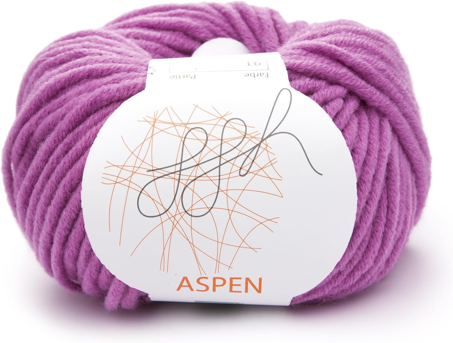 Aspen Merino Wool Blend Light and Voluminous Knitting Wool Colour 091 Cyclam