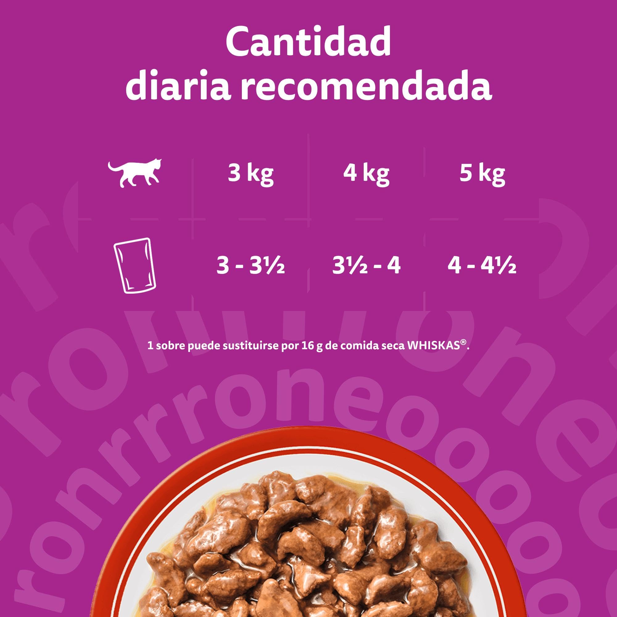 WHISKAS Duo Comida húmeda en Salsa Gatos Adultos Comb. Clásicas - 4 x 12 bolsitas x 85g