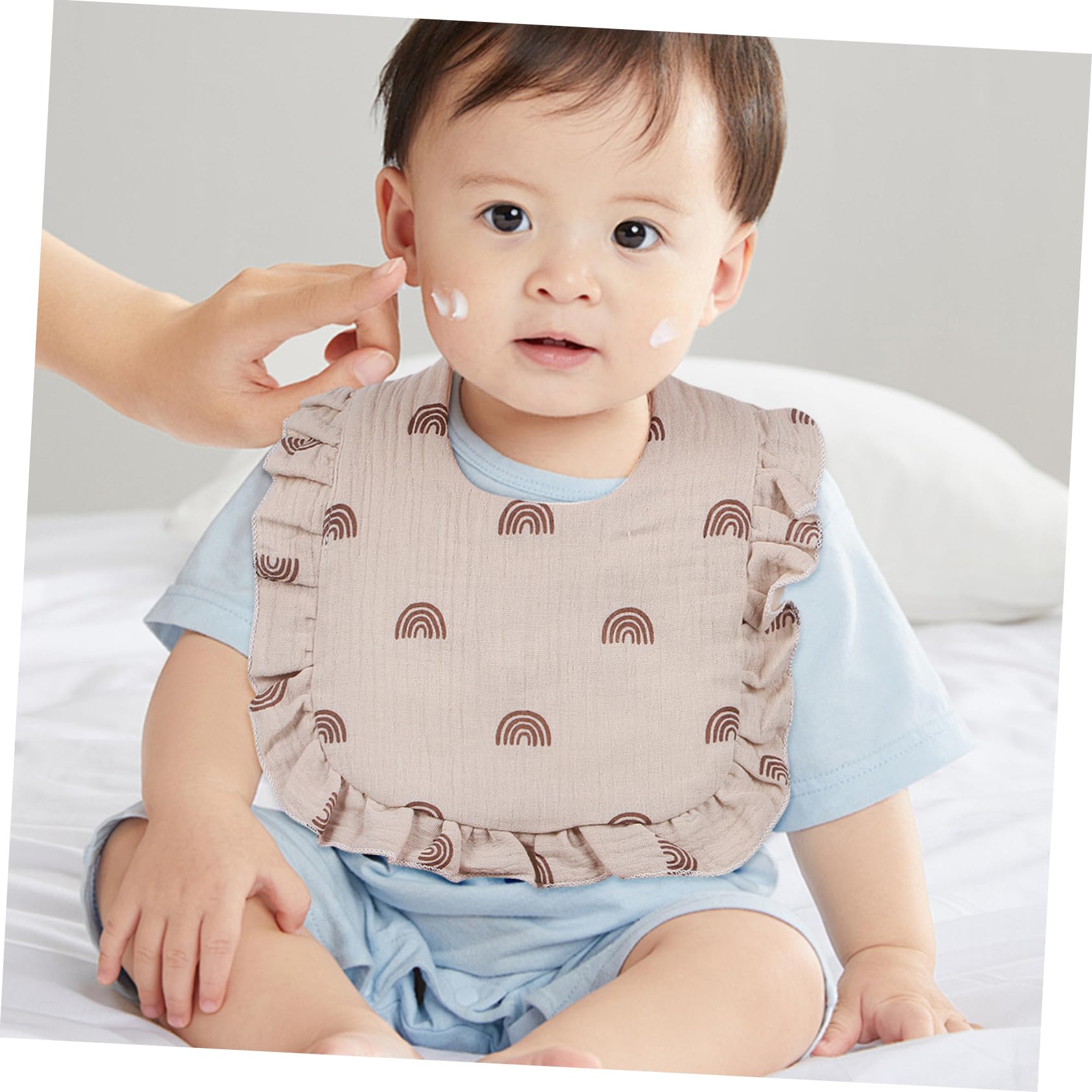 12pezzi Bavaglini Assorbenti Per Muslin Bavaglini Unisex Per Chiusura Accessori Per Alimentazione e Ruttini e Lavabile