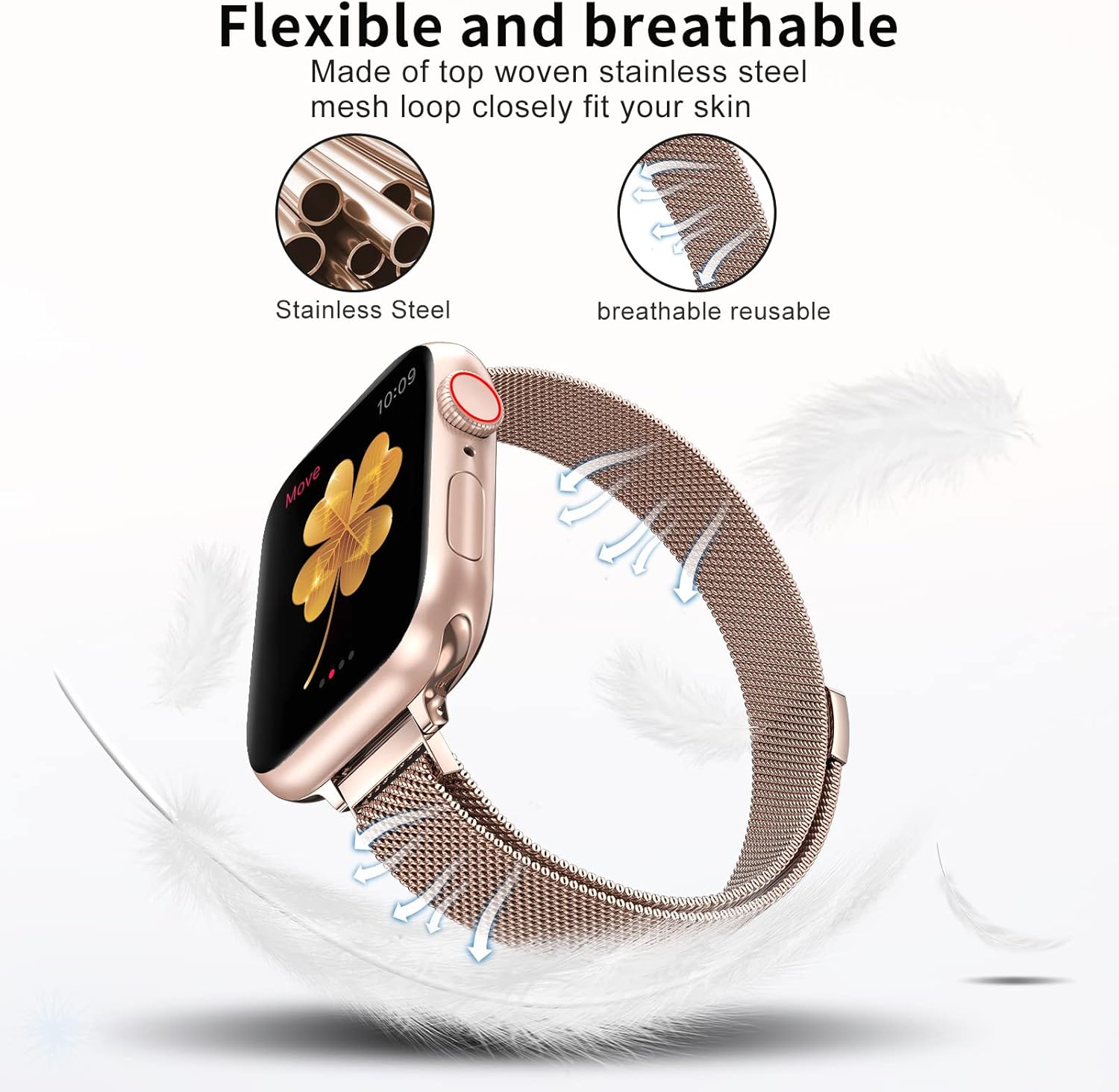 CTYBB Stainless Magnetic Replacement iWatch Photo