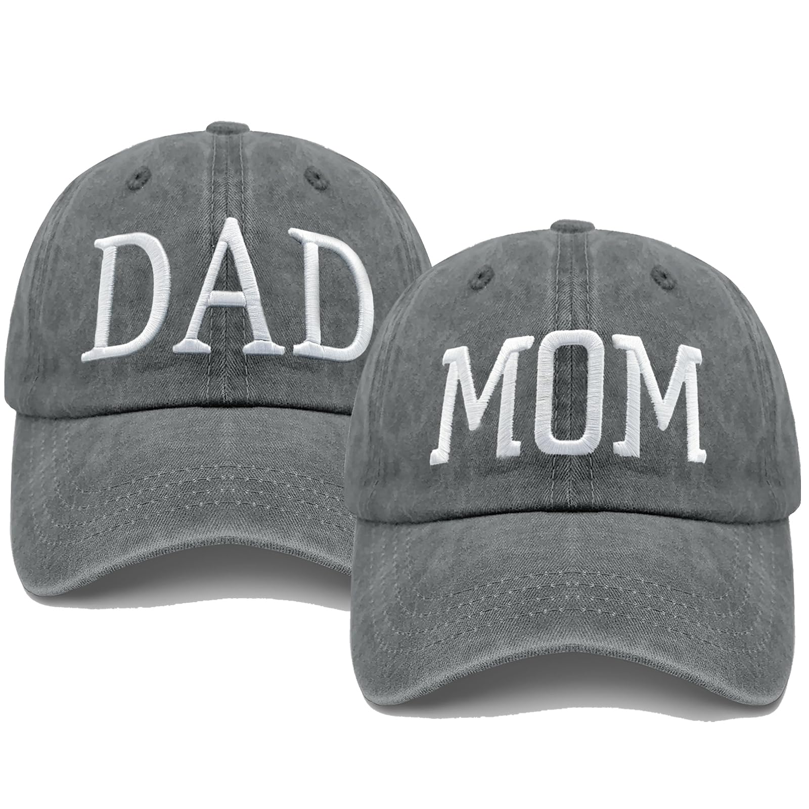 Mom and Dad Hats Embroidered Baseball Cap for Men Women New Parents Gifts for Couples