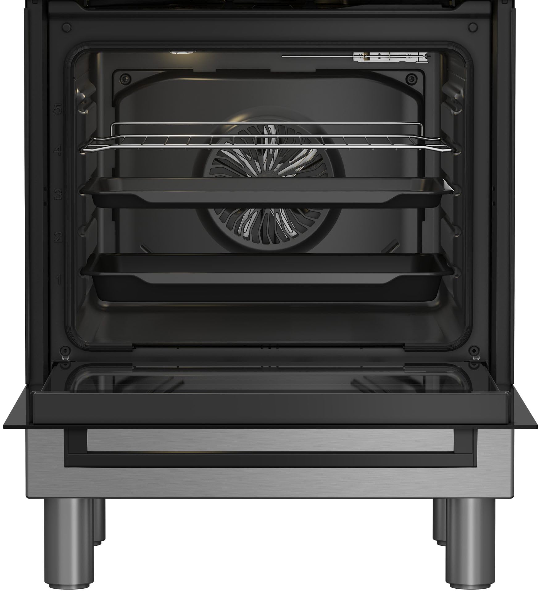 FBE62310GX - Cucina a gas con forno elettrico, n° 4 fuochi, 60x60 cm, inox