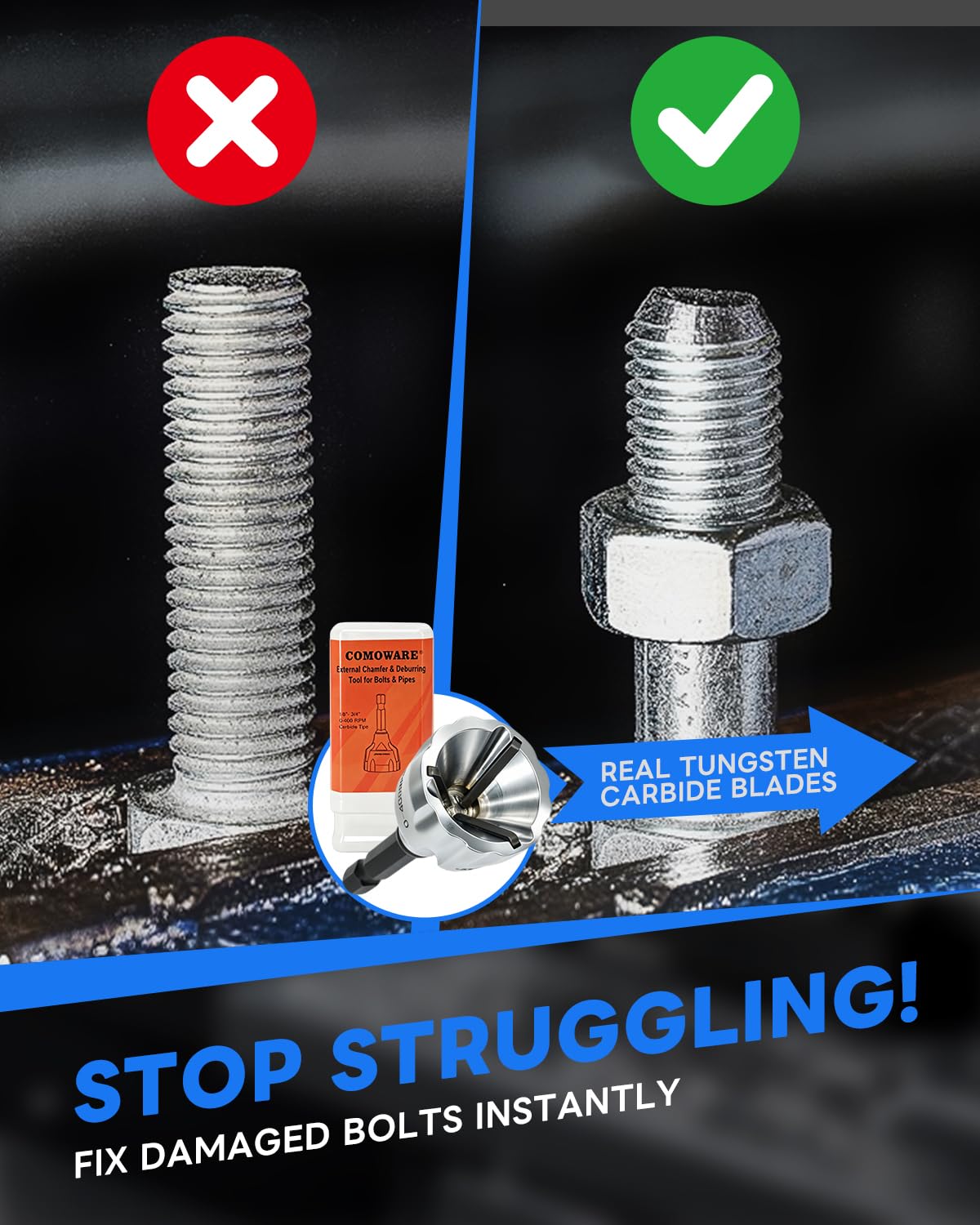 Deburring Tool - Remove Metal Burrs Fast -2 Deburring Tool - Remove Metal Burrs Fast -2