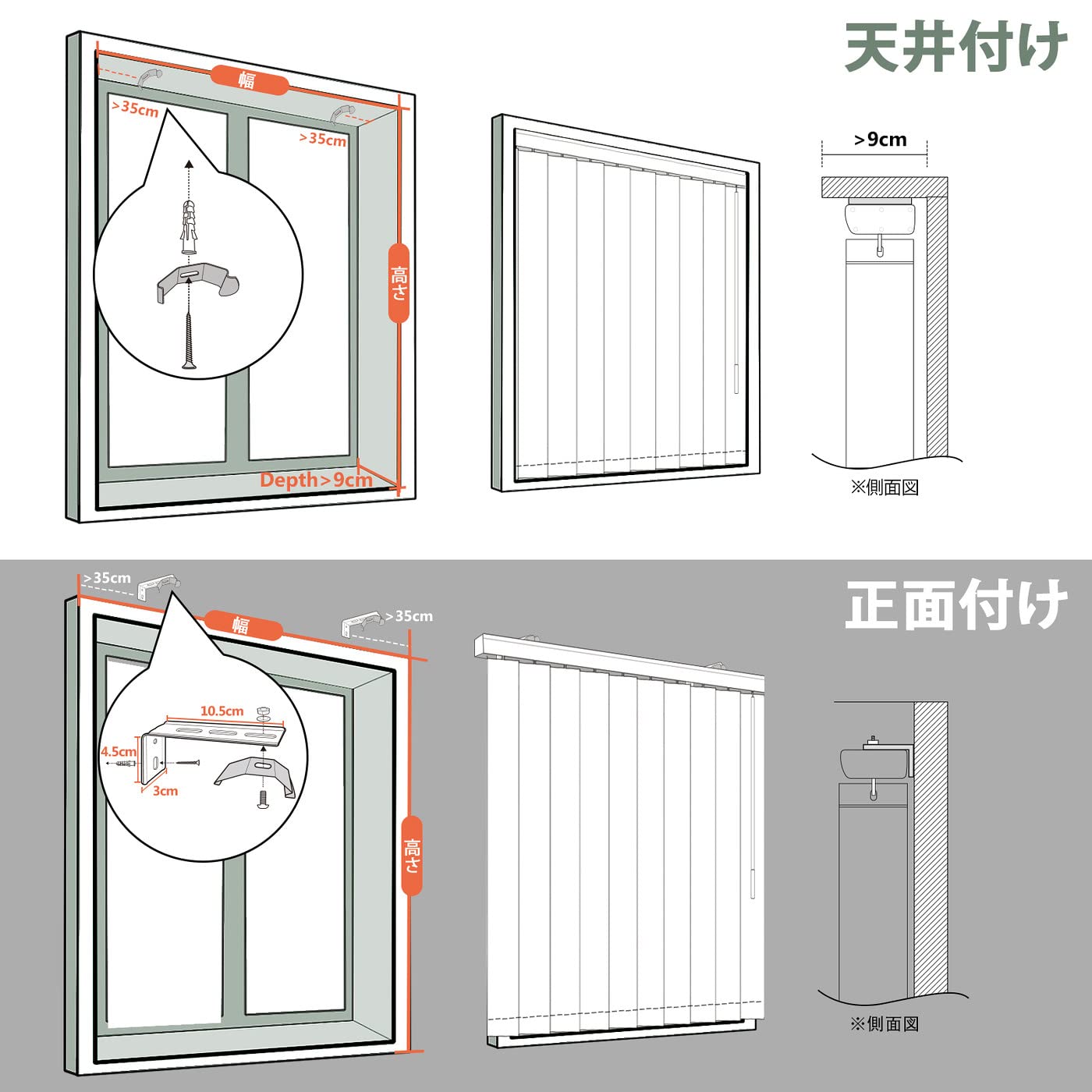 Amazon.co.jp: Yoolax 縦型ブラインド バトン式 バーチカルブラインド