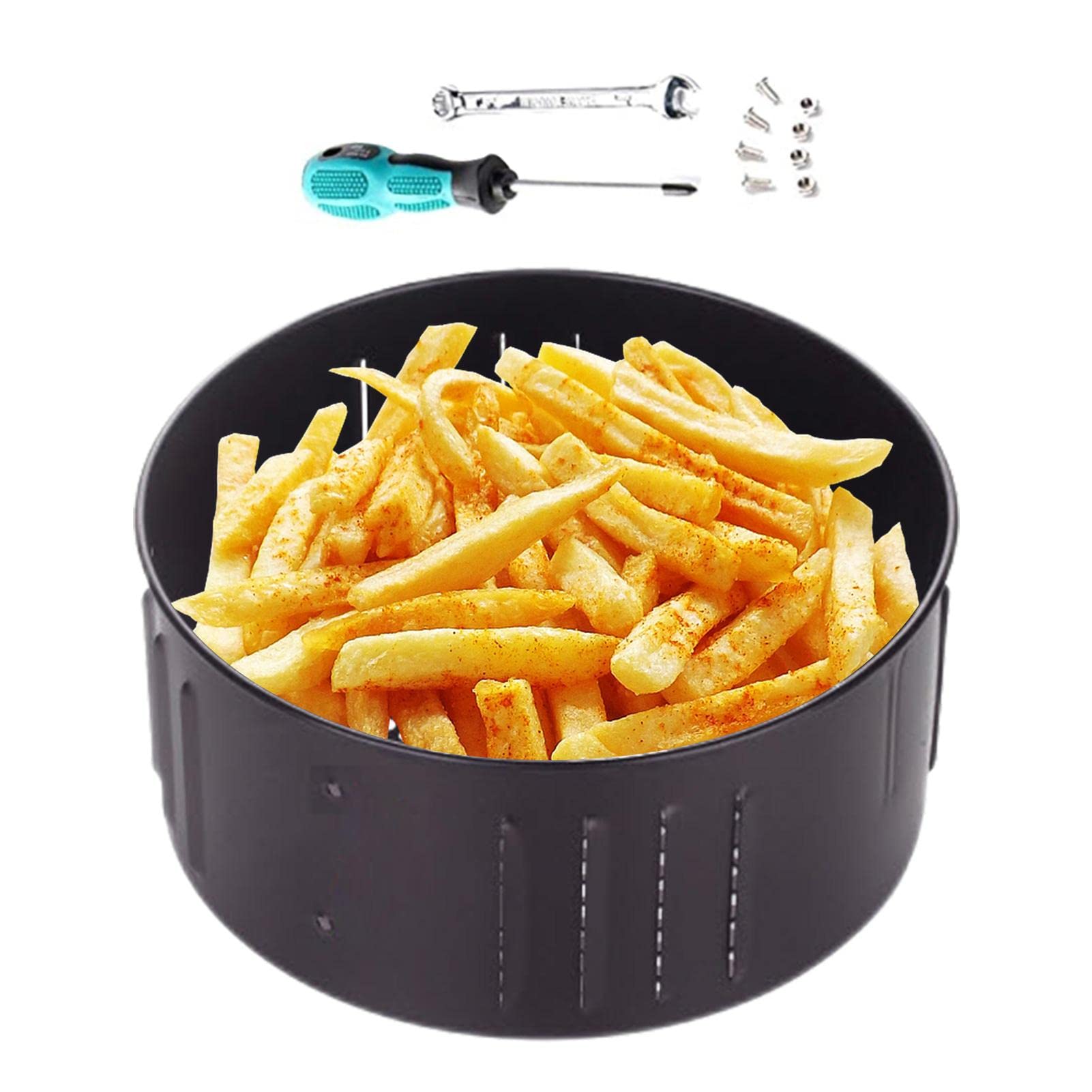 Ersatzkorb Für Heißluftfritteuse - Antihaft, Spülmaschinenfest, In 3 Größen (2.6L, 3.5L, 5.5L)