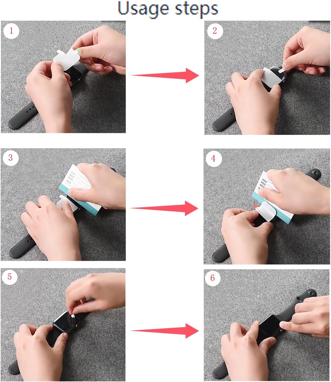 [5 Pack] for JrTrack 5 Kids Smart Watch Screen Protector, JrTrack 4 Kids SmartWatch Screen Protector, HD Clear Full Coverage Anti Scratch Bubble Free Soft TPU Screen Protector Film - Image 6