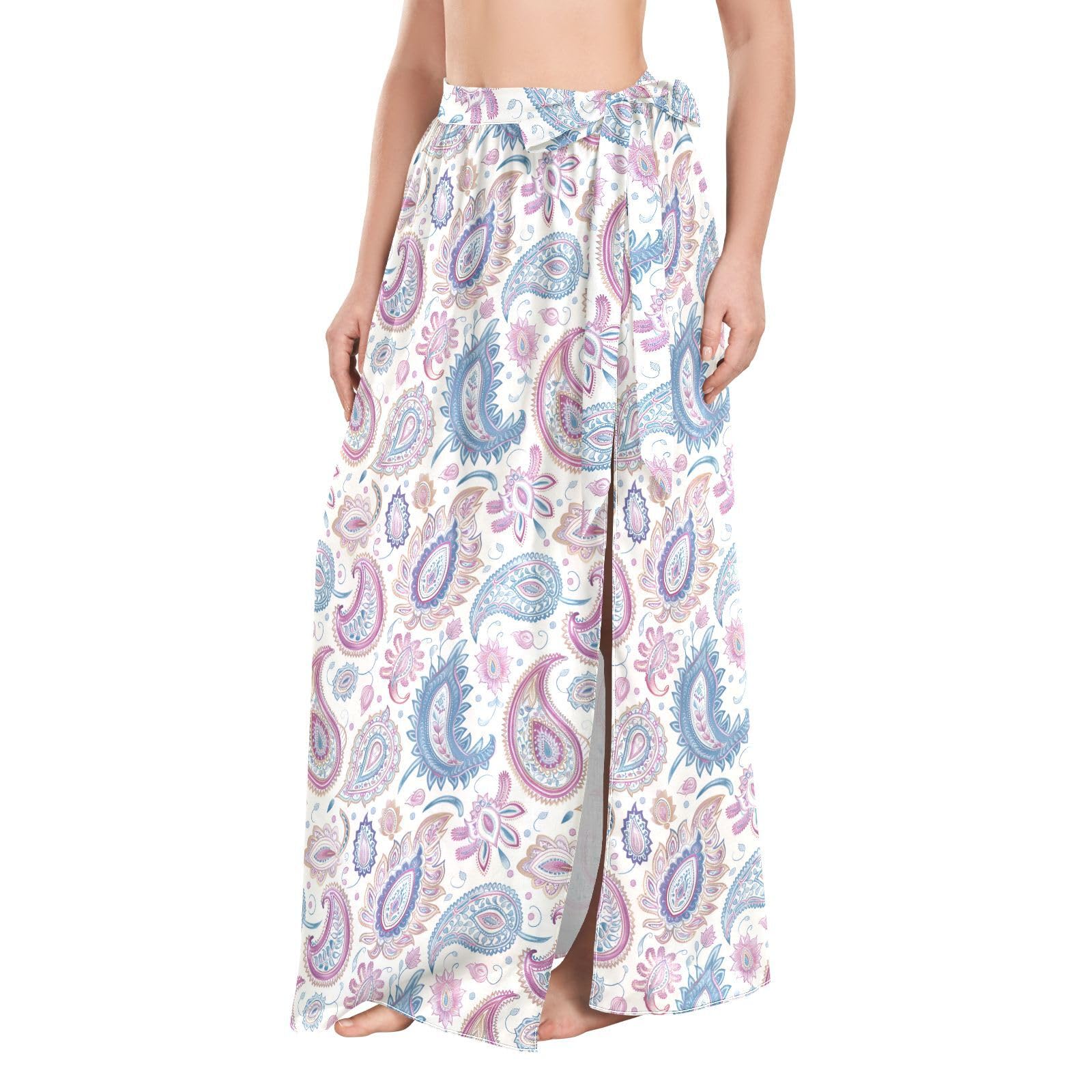 Bohemian Style Adjustable Women Bathing Suit Cover Ups Long Swim Coverup for Beachwear traje de bano mujer L