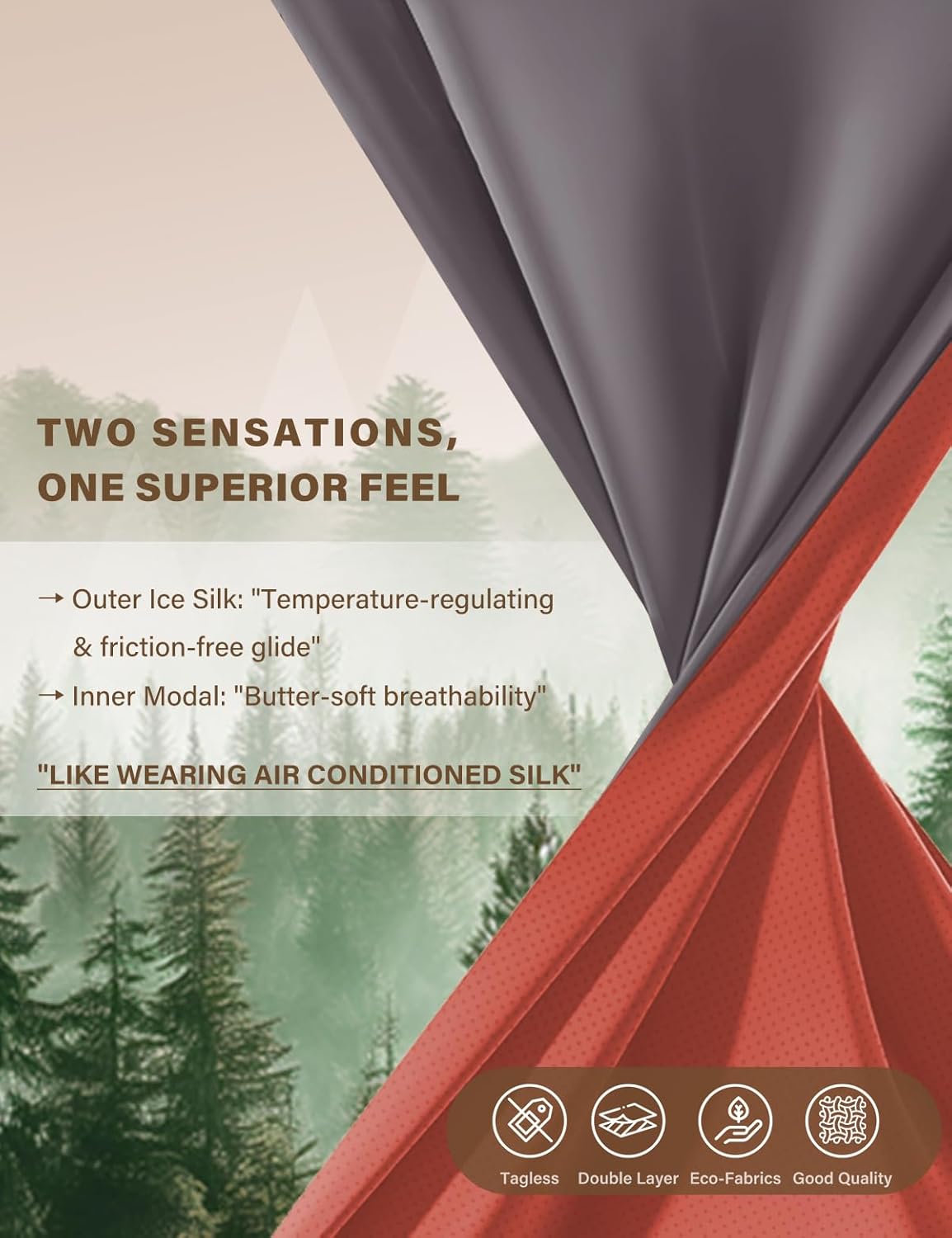 Arjen Kroos Men's Fashion Trunk Underwear 4 Pack Sexy Modal Ice Silky Boxer Briefs with Dual-Layer Color - Image 3