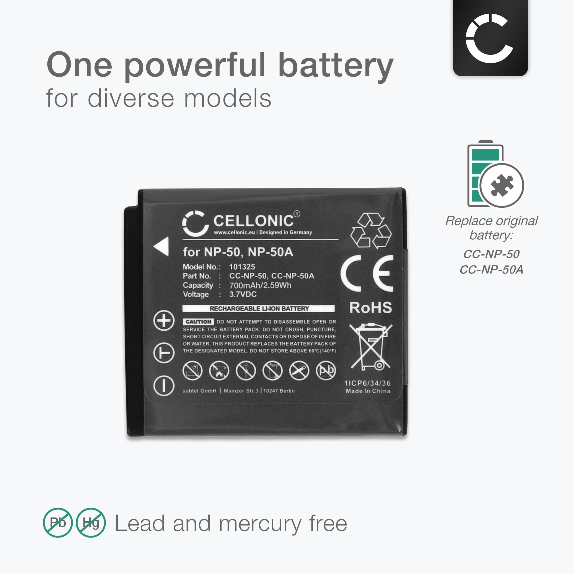 Batterie Rechargeable Li-ion 650mAh 3,6V Pour Fujifilm FinePix XP170, XP100, X20 Et Autres Modèles