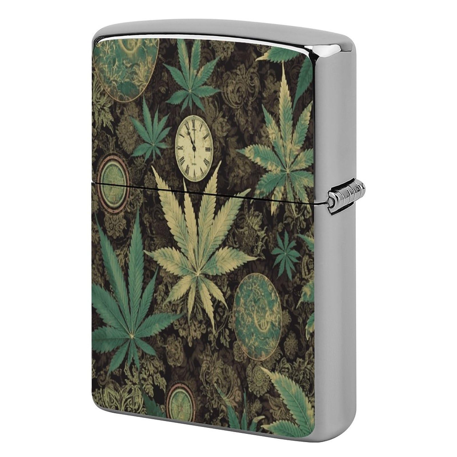 A Puff in Time Weed Marijuana Lighter Case Cover Metal Lighter Case