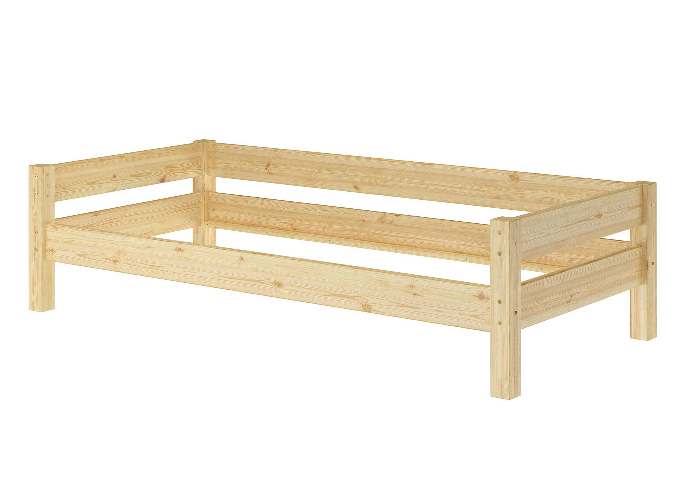Erst-Holz Zubehör für Einzelbett zur Erweiterung zum Hochbett Pfosten Leiter, Sicherung V-60.20Z-09 (Kiefer)