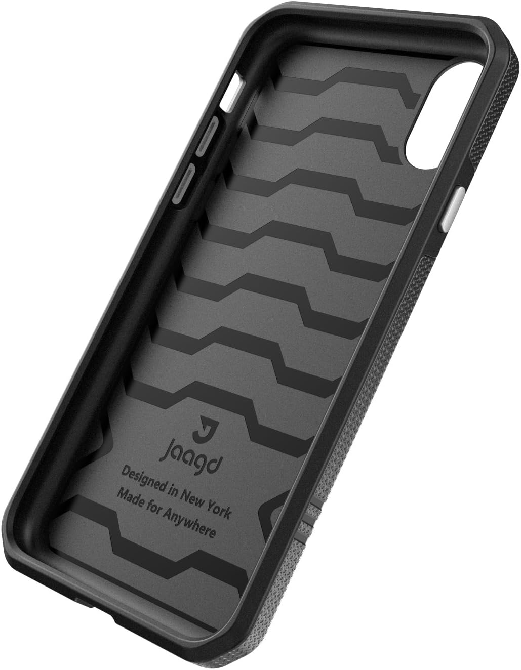 Jaagd iPhone X Case, Slim Shock-Absorbing Modern Slim Non-Slip Grip Cell Phone Cases for Apple iPhone X (Gunmetal)