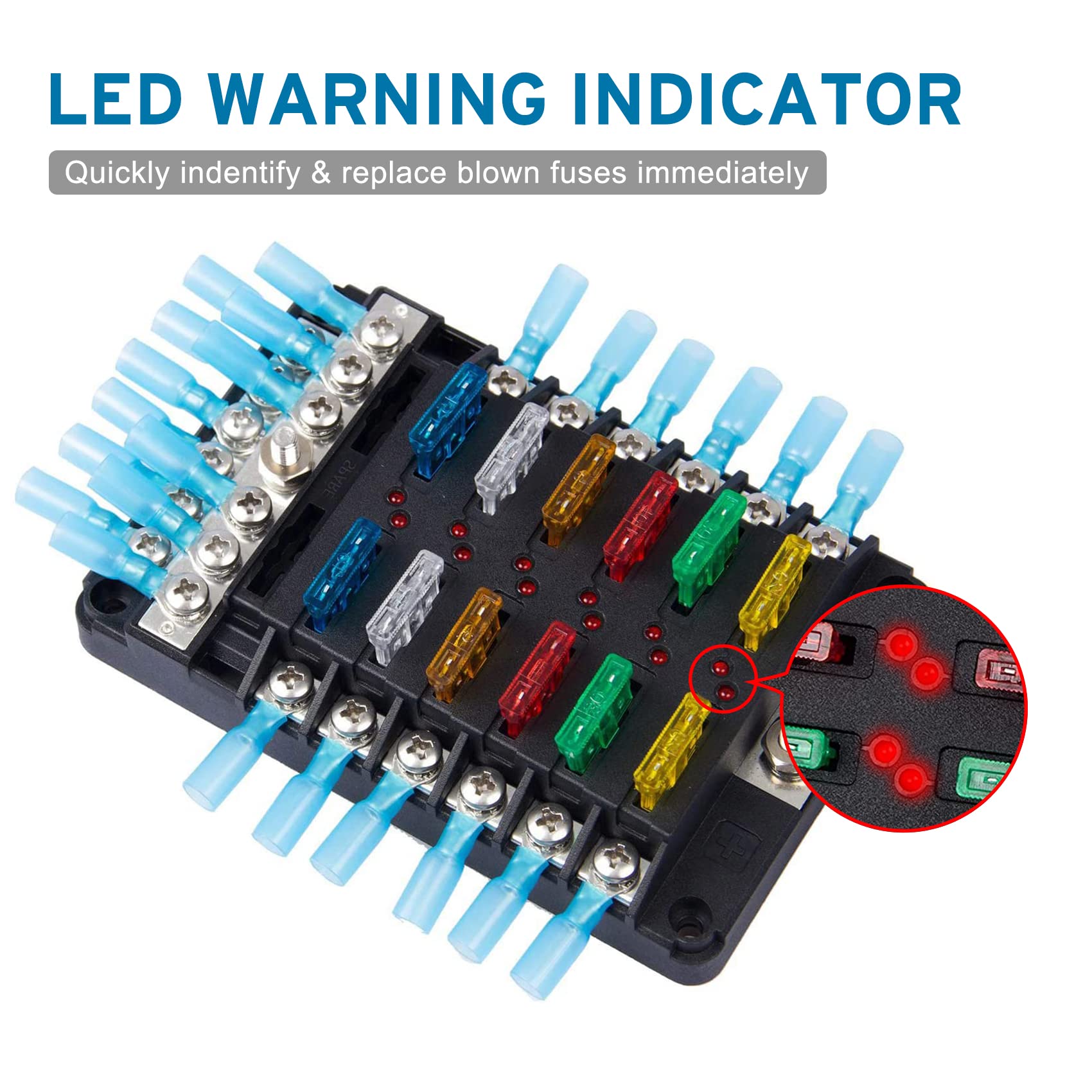 PAL Bloc De Fusibles De Lame De Voiture Boîte à Fusibles De Voiture DC32V ATC ATO Bloc De