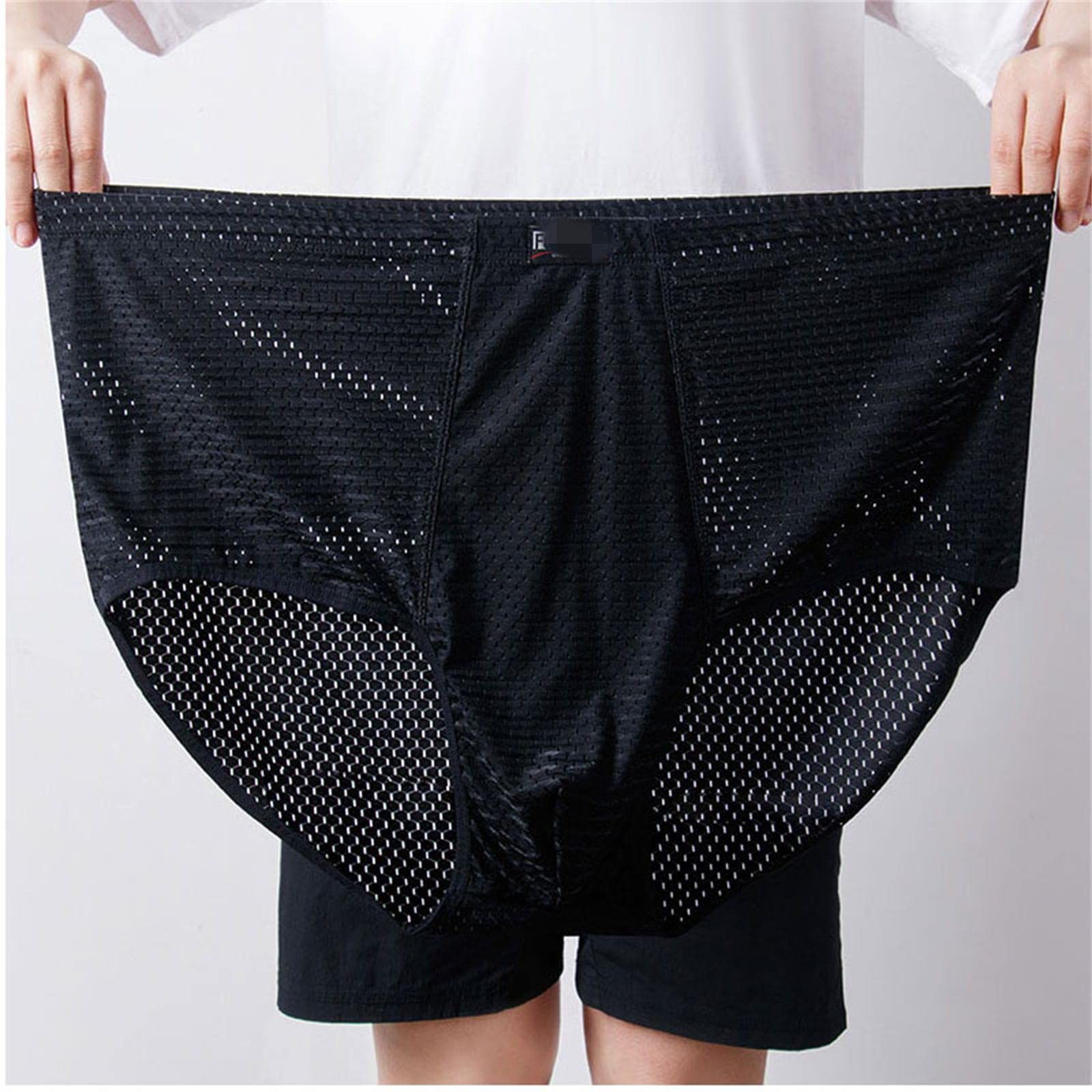 Slip Uomo 10Xl-3Xl 4Pcs/Lotto Mesh Mens Leggero Morbido Durevole Traspirante Slip-4 S Blue,7XL