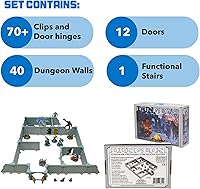 Vista 3 de Dirt Cheap Dungeons - Squire Dungeon Set Modular & Customizable Injection-Molded for Superior Durability TTRPG Accessories for D&D