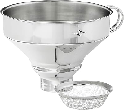 Kuchenprofi 18/10 Stainless Steel Funnel with Filter,Silver, 5 inches
