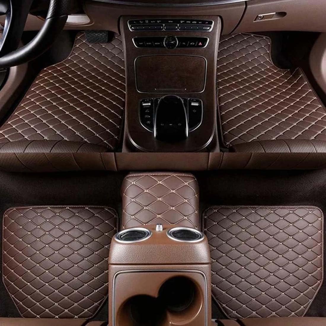 NIKTVEZ Car Mats, for Citroen C3/C3 Aircross/C3 Picasso/AirCross/C3 Non-Slip Floor Mat Heavy Duty Car Floor Mat for Cars Water Proof & Easy To Clean,D