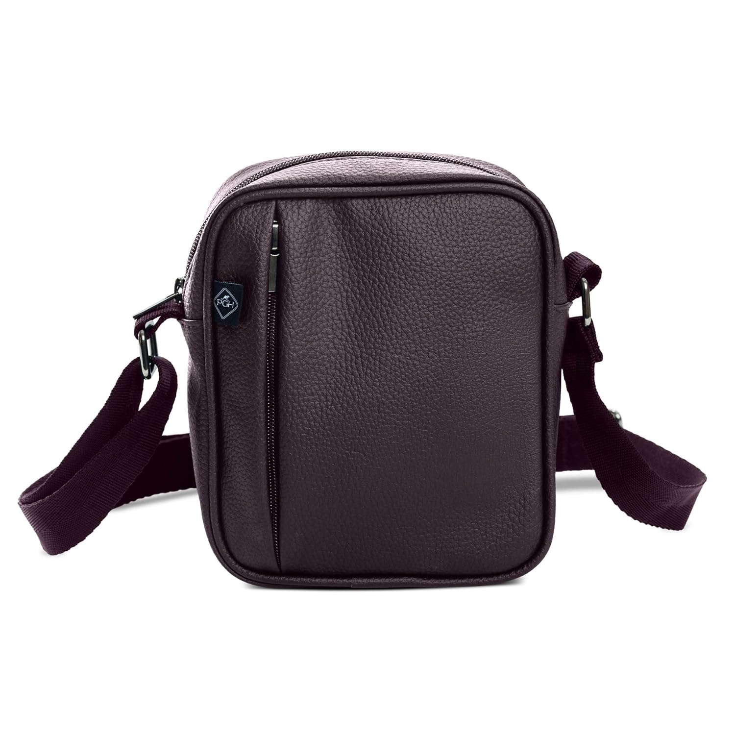 Bolsa Transversal Masculina Feminina Shoulder Bag Executiva em Couro PU, PGH Pulse