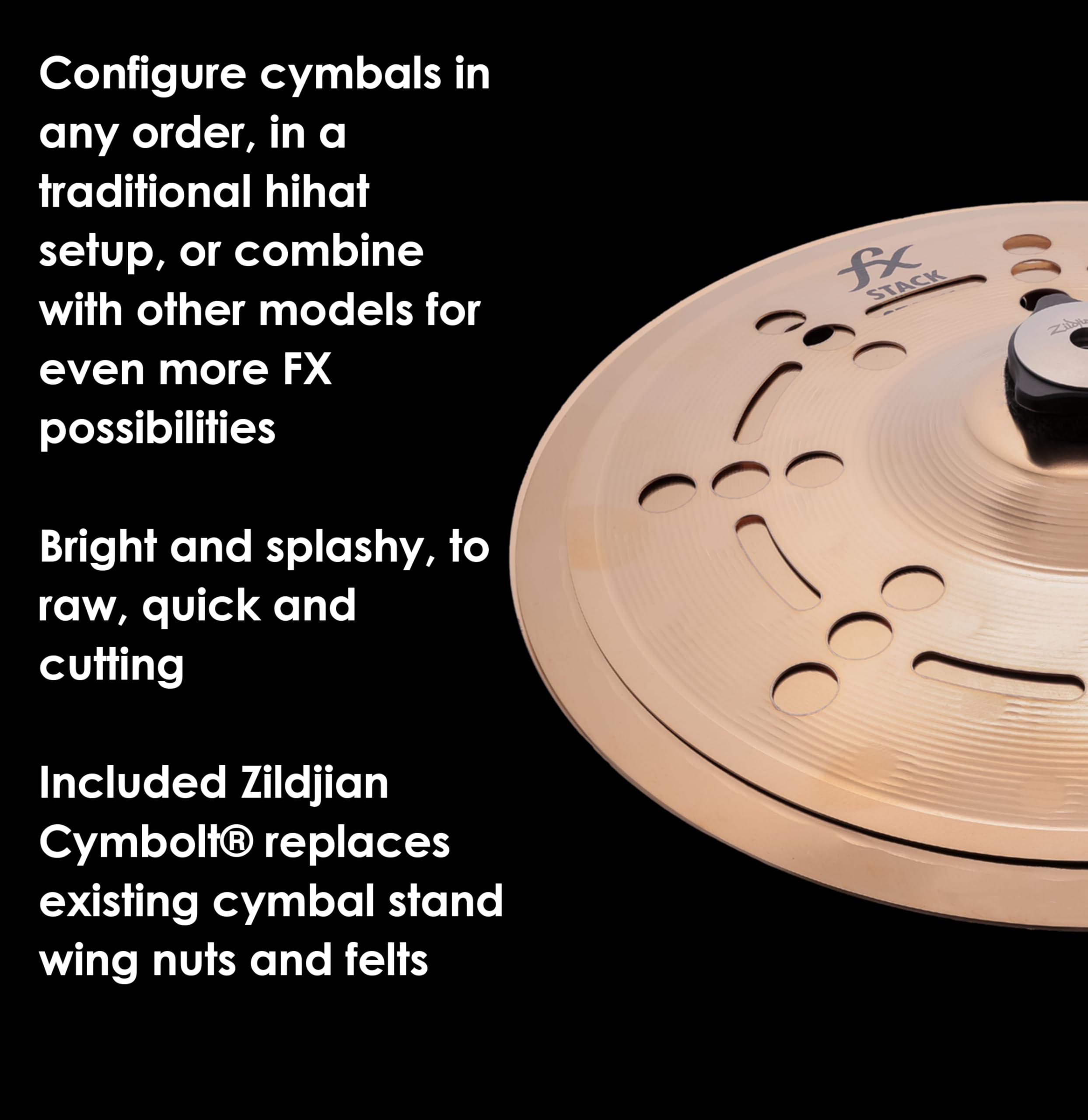 Zildjian 10“ FX Stack mit 3 Becken FXSTK10