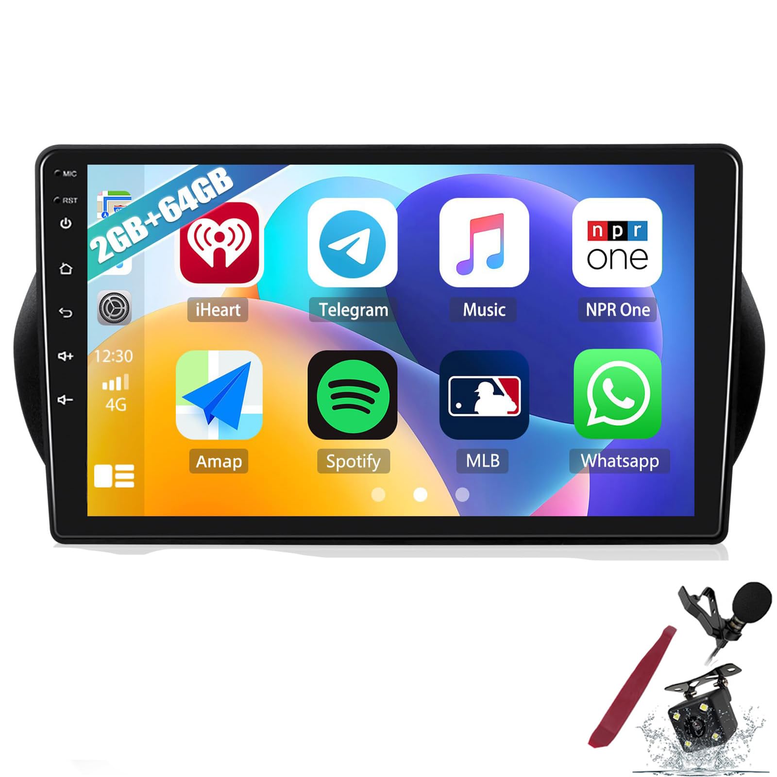 Solution GPS et Bluetooth pour Fiat Fiorino de 2008 à 2017 avec Android Auto - 8