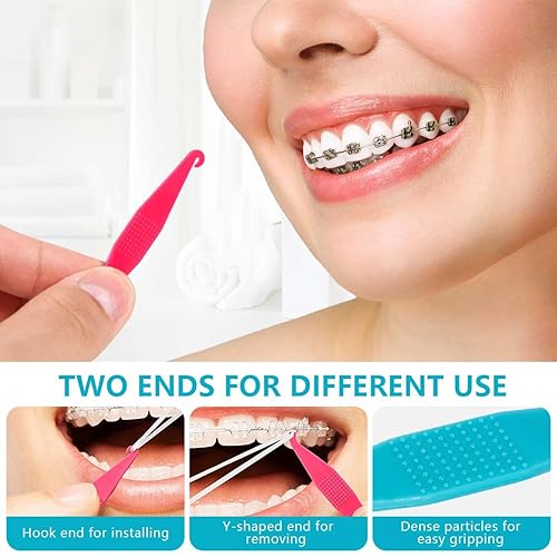 Miniatura 10 de 200 piezas coloridas dentales elásticos ortodoncias herramienta de banda de goma para ortodoncia