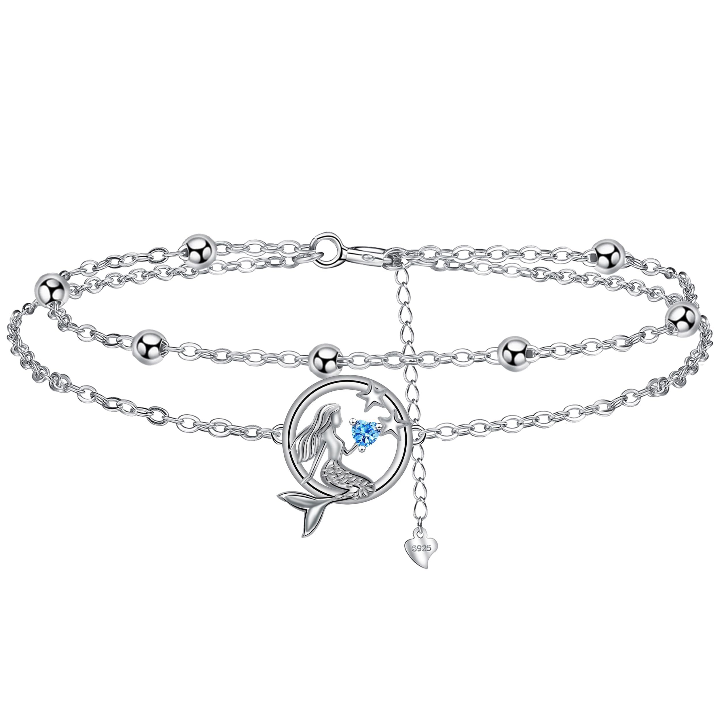 Micory Damen Kokosnussbaum Armband 925 Silber mit Geschenkbo