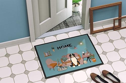 Miniatura 4 de Caroline's Treasures CK7881MAT - Tapete para interiores o exteriores de Bernese Mountain Dog Sweet Home, 18 x 27 pulgadas, 27 pulgadas de largo x 18