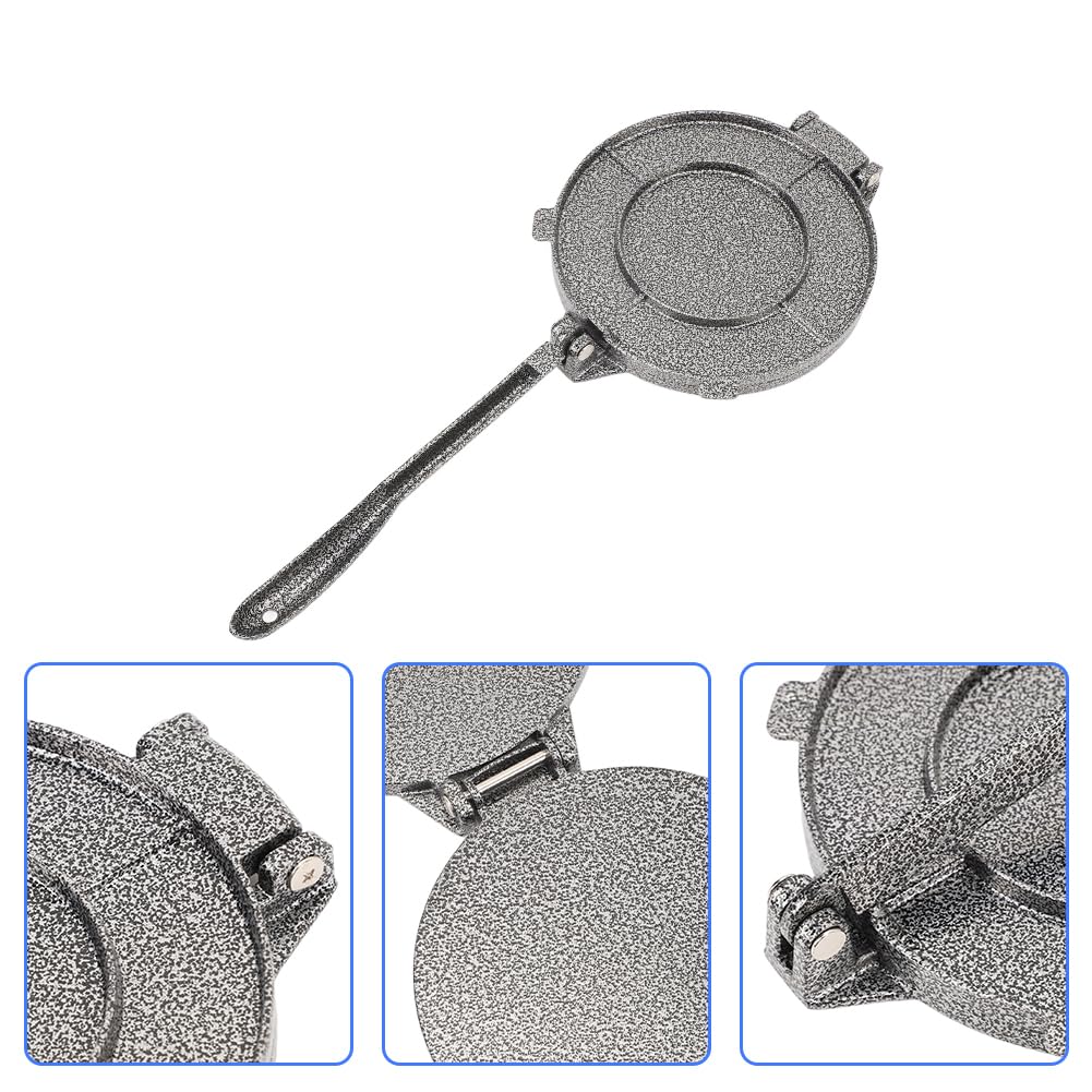 Prensa para Tortillas de Aluminio de 20x17x5 cm de Servicio Pesado | Herramienta de Cocina Casera de Fácil Manejo para Preparar Quesadillas Panes Planos y Chapati Indio