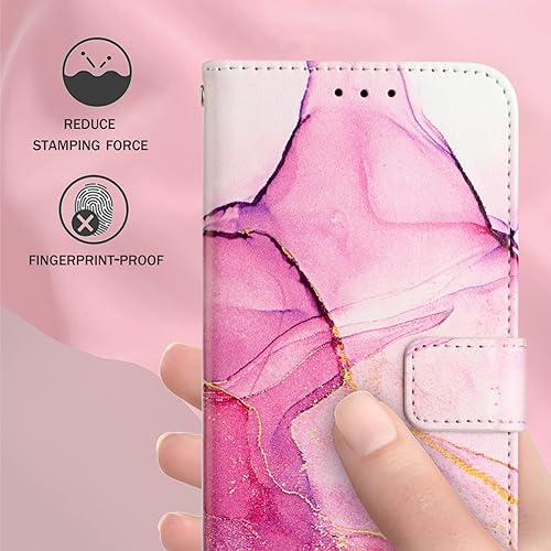 Miniatura 2 de Redmi Note 11 - Funda 4G Note 11S, funda de cuero tipo cartera con tarjetero y soporte para tarjetas para niñas y mujeres, diseño de mármol, funda