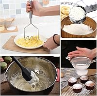 Vista 5 de Kithcen Utensil set 46 Cooking Utensils Nylon and Stainless Steel Utensils Kitchen Tool Set,Baking Set Kitchen Set Spatula Set Kitchen Gadgets