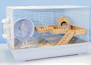【★hayamomo★】新品 ハムスターケージ ゲージ ハウス 快適 飼育 ハムスターケージ ハムスターハウス 2階建て 8点セット 飼育かご