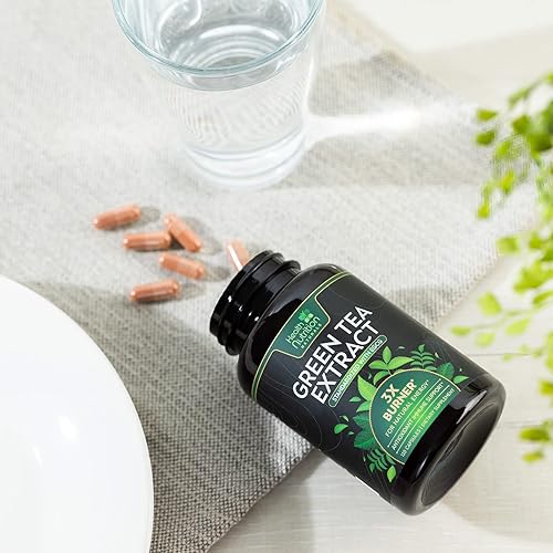 Miniatura 8 de Extracto de píldoras de té verde  98% EGCG estandarizado 1300 mg para energía natural  Apoya la salud cardíaca y antioxidante, suplemento de apoyo