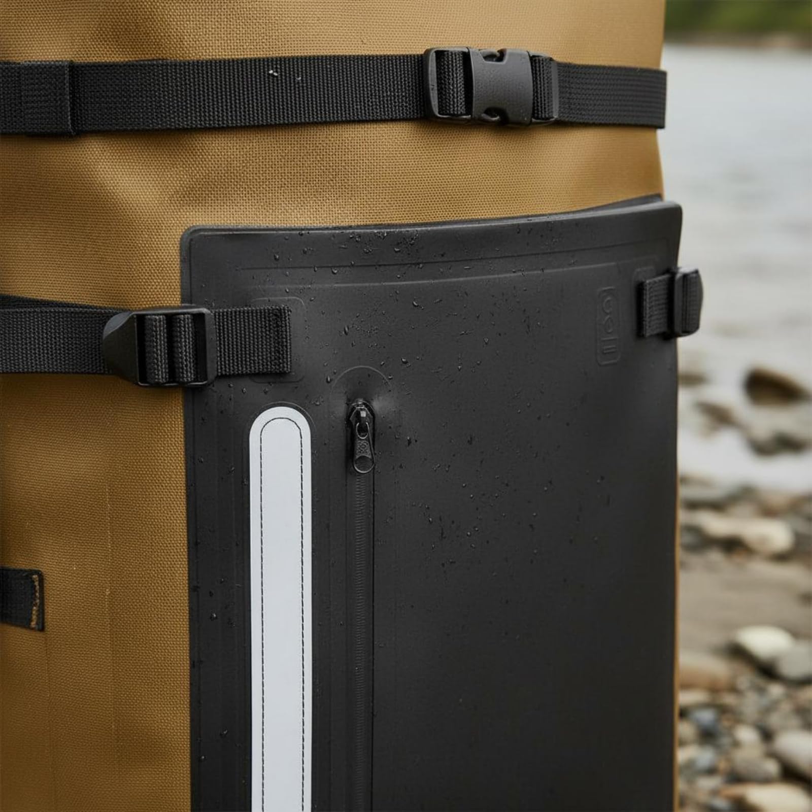 Zaino a Secco e Bagnato Resistente Zaino Impermeabile Traspirante Attrezzatura Outdoor per Escursionisti, Multicolore, Arancione E Nero, 50L