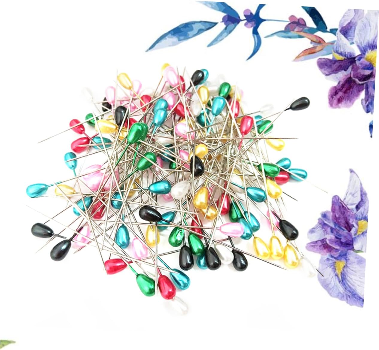 288pcs Water Drop Bead Needle for Crafts Dressmaker Pins Sewing Sharp Pin