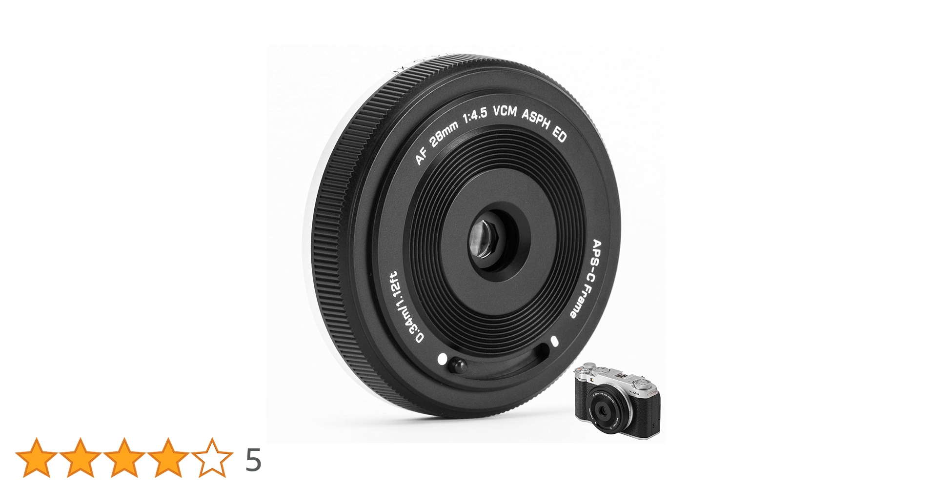 Amazon.co.jp: VILTROX 28mm F4.5 X 富士 Xマウントレンズ用、AF 28mm