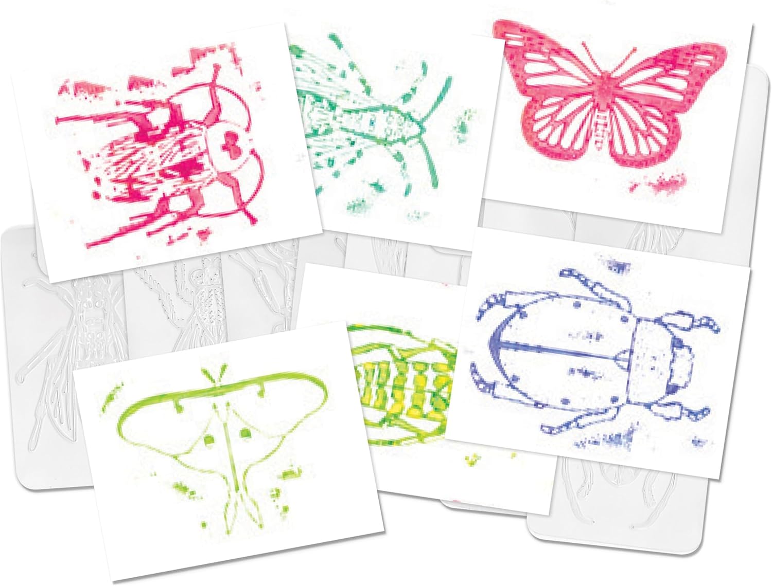 16-Piece Insect Rubbing Plates Set – Hands-On Texture Art, STEM Science & Fine Motor Skills Activity for Early Childhood Classrooms