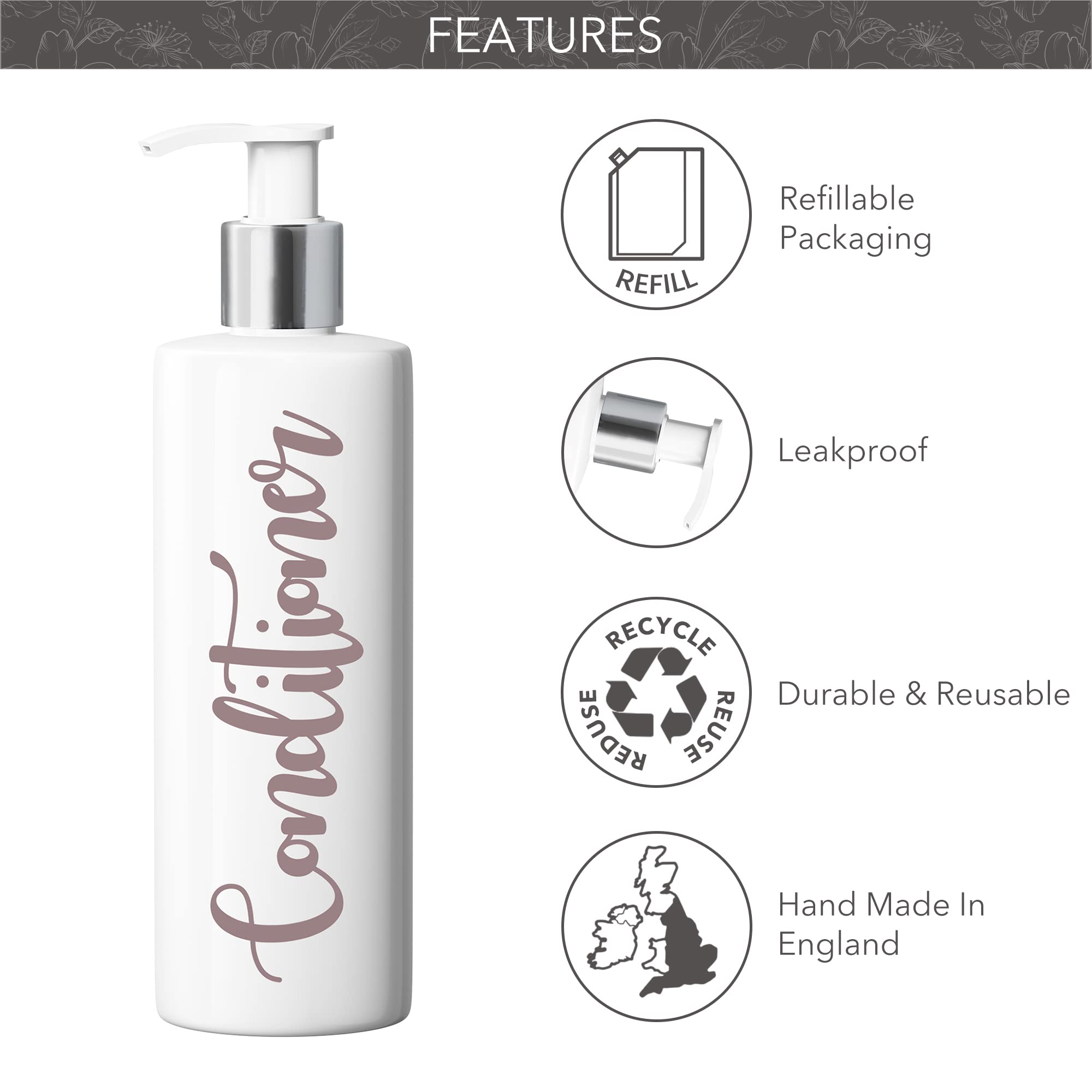 Print Maniacs Grey Mrs Hinch Inspired Personalizzato 500ml Pompe - Foto 9