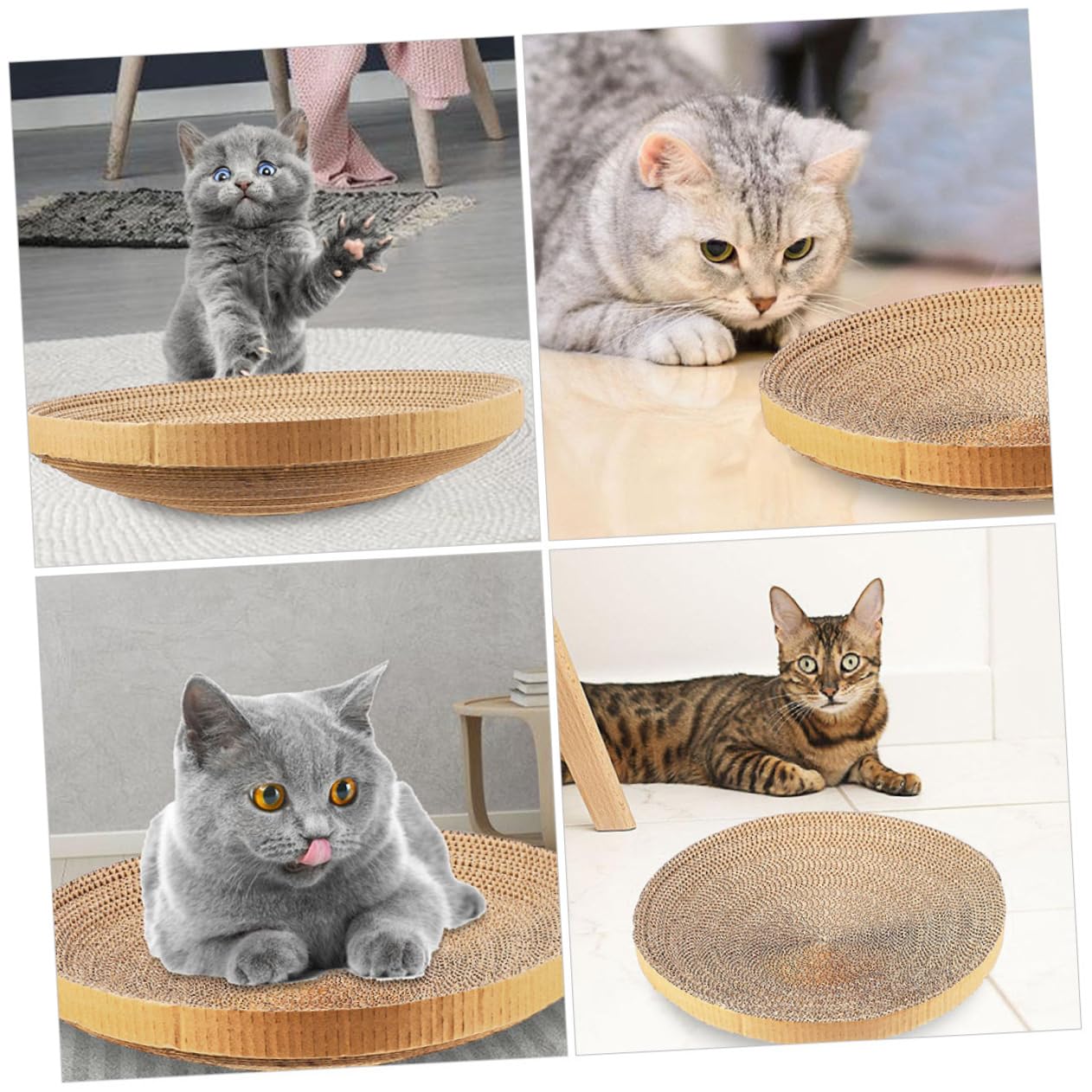 2 Stück Katzenkratzbrett Ersatz aus Papier für Katzen, Möbelschutz