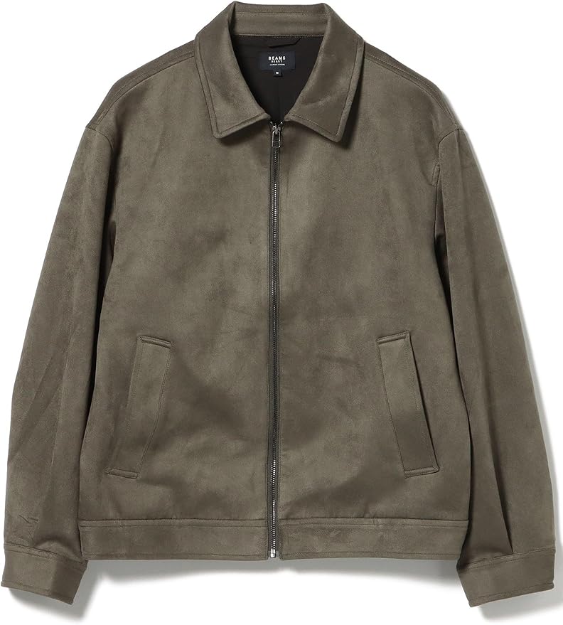 Amazon.co.jp: [ビームスハート] スウェット フェイクスエード ジップ