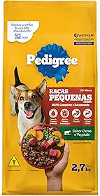 PEDIGREE Ração Carne e Vegetais Cães Adultos Raças Pequenas e Minis 2,7 kg