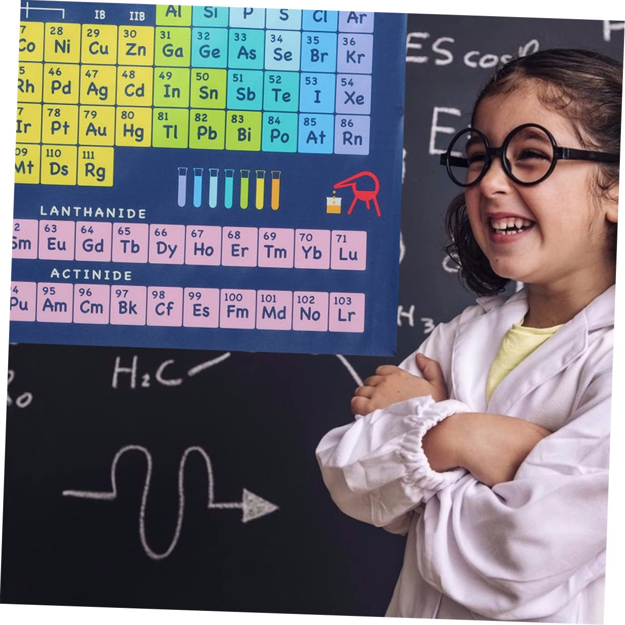 Gogogmee 6pièces Affiche Périodique De Chimie Poster Éducatif Pour Salle De Décoration Apprentissage Pour Garçon Fille Et Étudiants