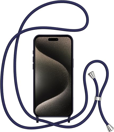 Miniatura 164 de ZTOFERA Funda para iPhone 13 Pro con correa, funda cruzada para teléfono con cordón ajustable para el cuello para el hombro, silicona suave a prueba