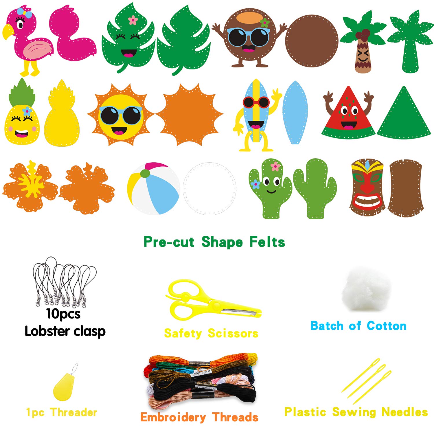 Amazon | WATINC 夏 ハワイ クラフトキット 12個 トロピカル