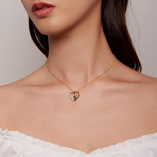 Miniatura 8 de Collar de plata de ley 925 con dije de perro y gato y panda para mujer, lindo y delicado collar con colgante de animales, regalos para gatos, mamá,