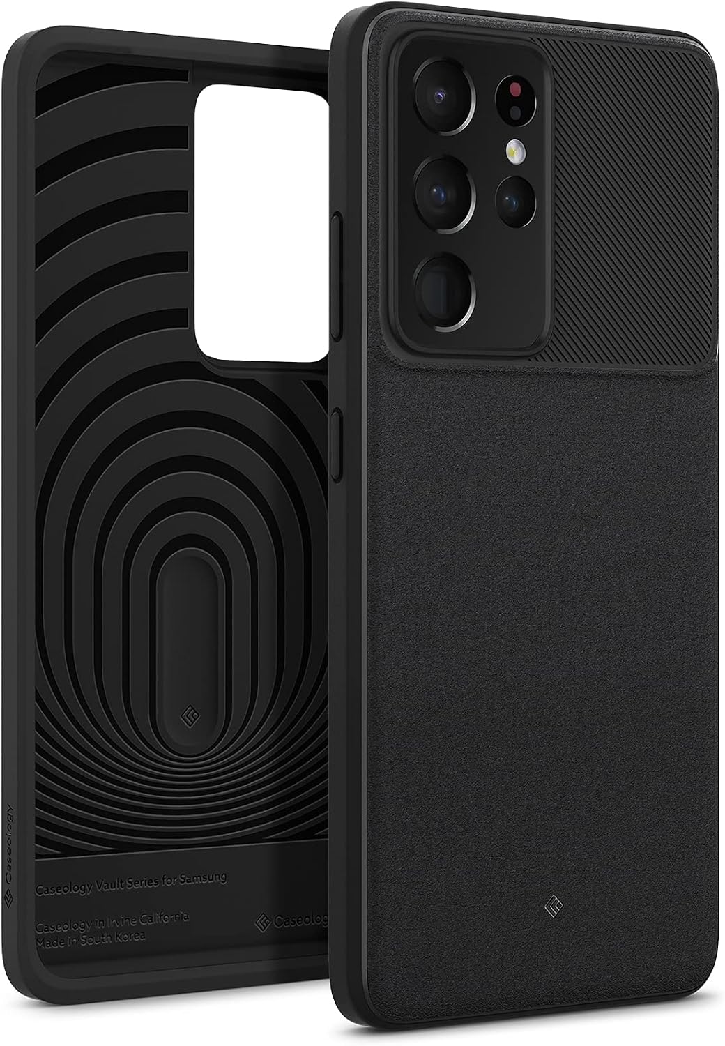 Caseology Vault Compatible with Samsung Galaxy S21 Ultra Case 5G (2021) - Matte Black