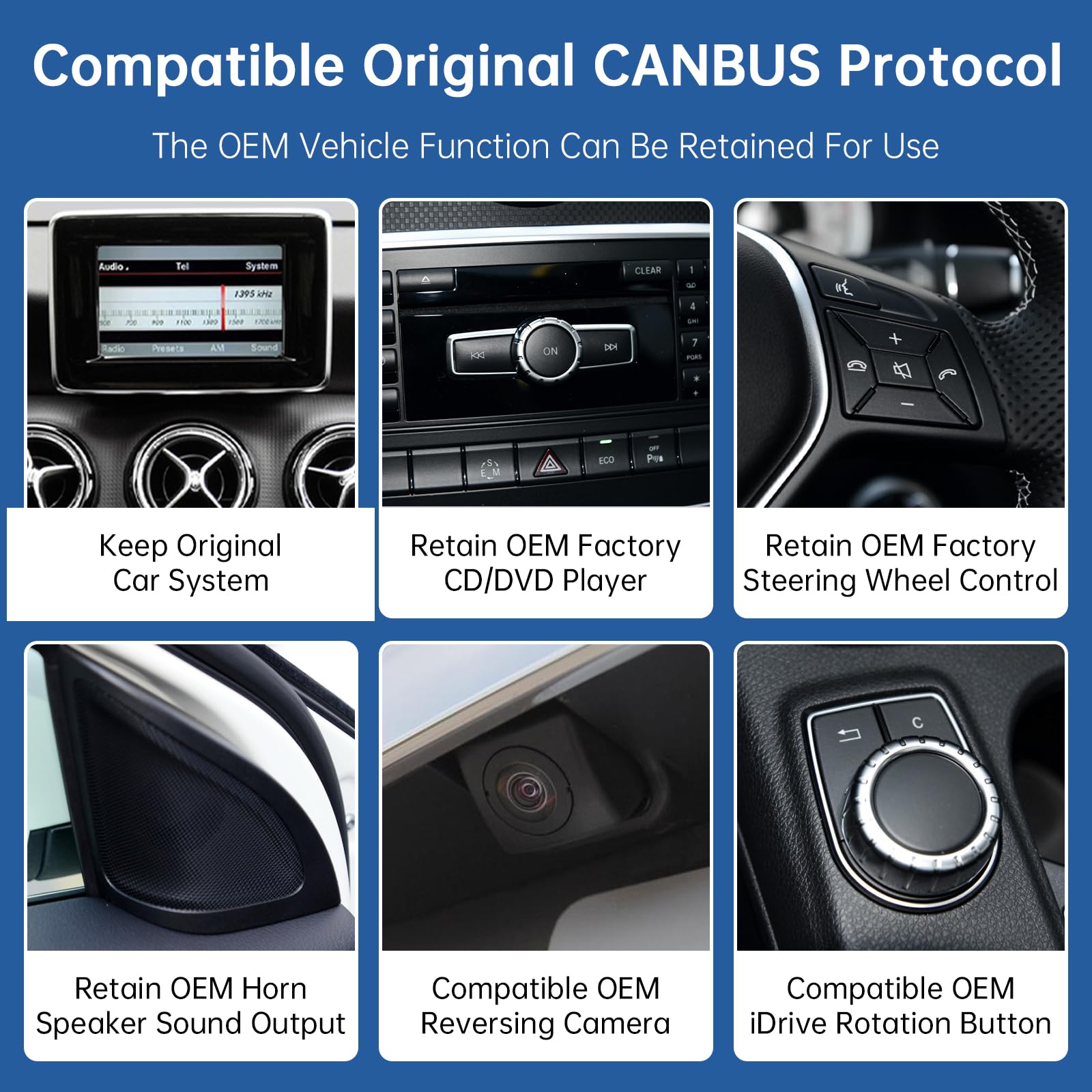Road Top 12,3 Pollici Autoradio, CarPlay senza fili e Android Auto per Mercedes Benz A CLA GLA Classe W176 C117 X117 2013-2015 Anno con sistema NTG4.5/4.7, schermo tattile Stereo Auto con Mirrorlink