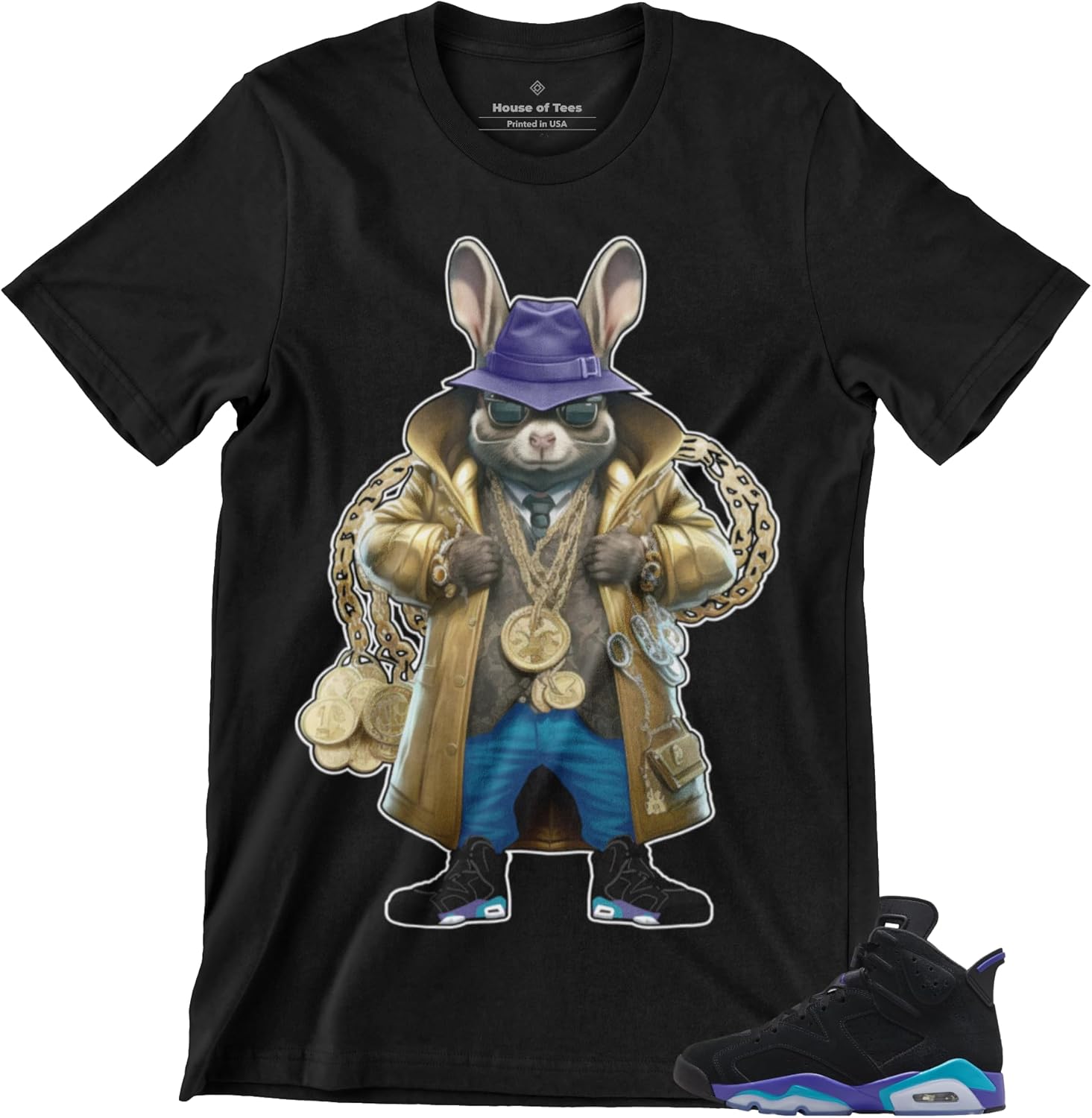 Shirt to Match Jordan 6 Aqua Retro Men's Graphic Tee