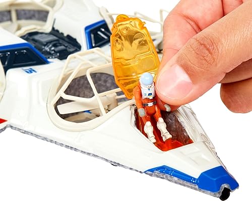 Miniatura 4 de Hot Wheels RC Mattel Disney y Pixar Lightyear nave espacial con Buzz Lightyear figura de acción, dron de control remoto