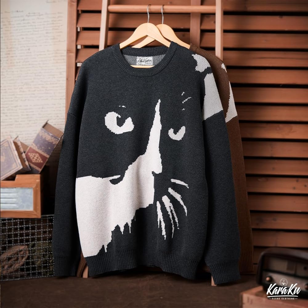 美品ミュベール☆グリーン 黒猫インターシャニットセーター☆38サイズ ミュベール ニット38 美品 美品ミュベール☆グリーン 黒猫インターシャ