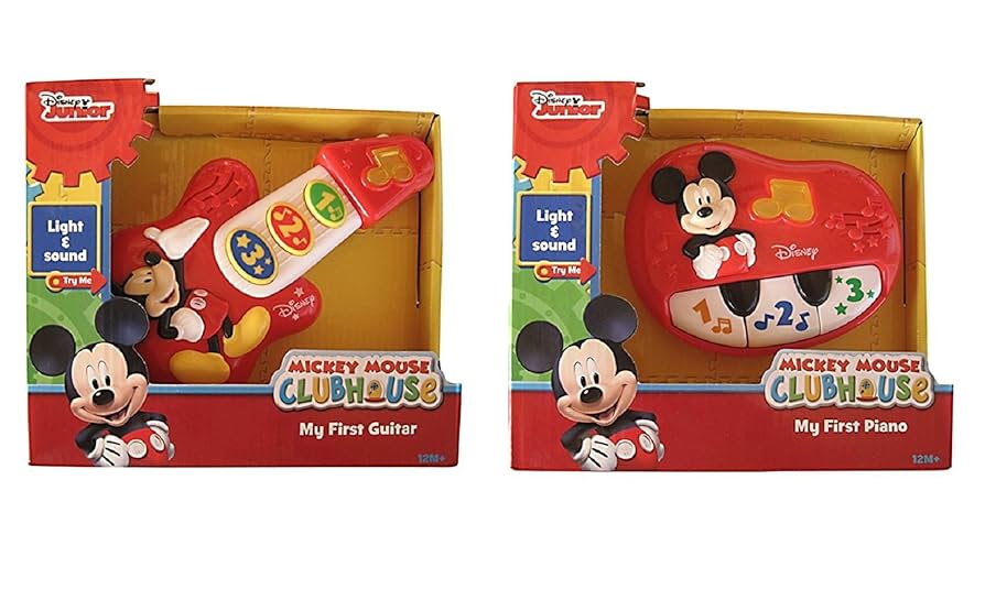 Disney Mickey Mouse My First Guitar and Piano Bundle